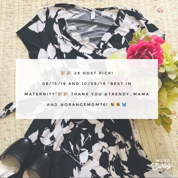 2xHPππ Floral Maternity Maxi Dress - Picture 6 of 6